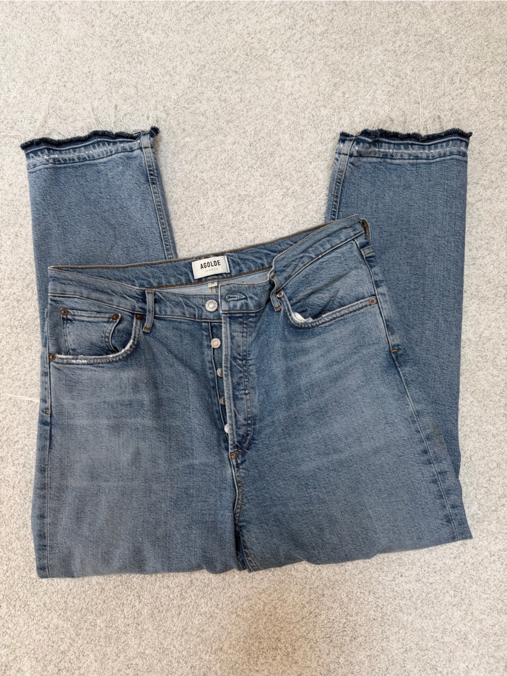 Agolde Medium Blue Stretch Jeans